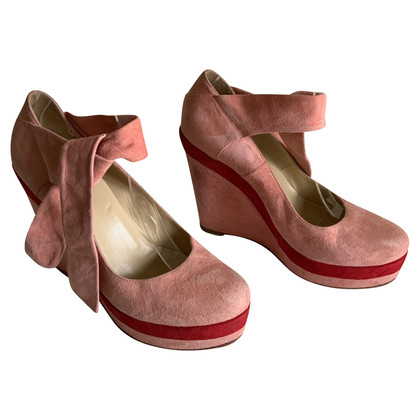 Twin Set Simona Barbieri Wedges aus Wildleder in Rosa / Pink