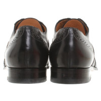 Santoni Budapest lace-up shoes in black