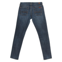 7 For All Mankind Jeans in Cotone in Blu