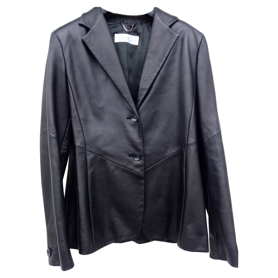 Max Mara Leather jacket - Buy Second hand Max Mara Leather jacket for € ...