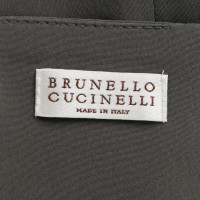 Brunello Cucinelli Maxi jupe en gris foncé