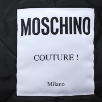 Moschino Mantel in Lila/Schwarz/Weiß