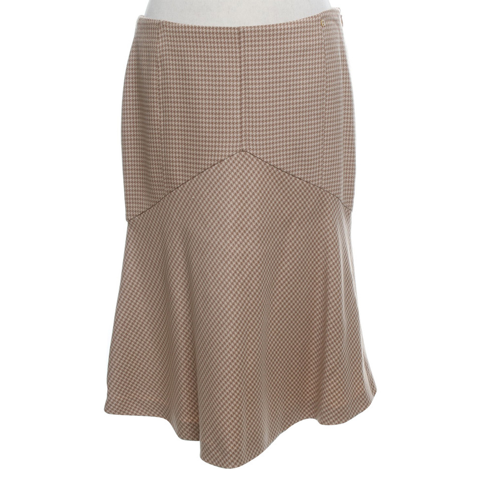 Aigner skirt with pepita pattern