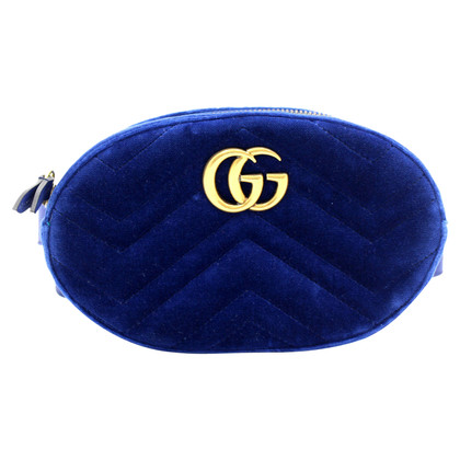 Gucci Marmont Camera Belt Bag in Blau