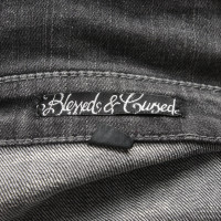 Blessed & Cursed Veste en jean noire