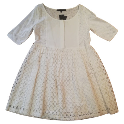 French Connection Kleid aus Baumwolle in Weiß