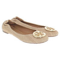 Tory Burch Ballerina's in Beige