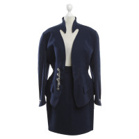 Mugler Costume bleu en