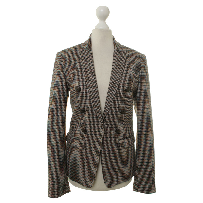 Set Blazer mit Hahnentritt-Muster