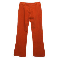Max Mara Cord Trousers in Orange