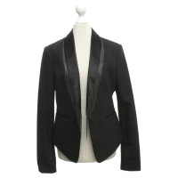 Bcbg Max Azria Tuxedo jacket with fringe trim