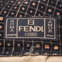 Fendi Velvet skirt with pattern