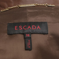 Escada Leather blazer in brown