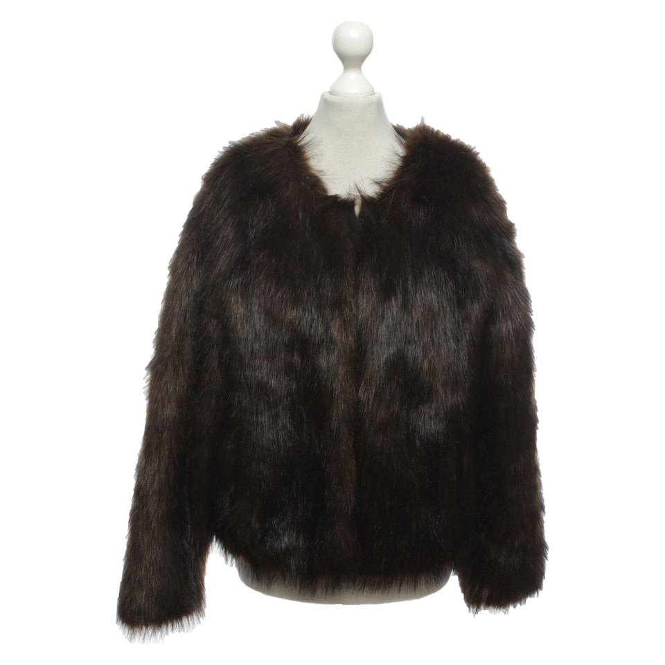 Unreal Fur Jas/Mantel in Bruin