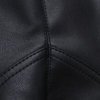 Self Portrait Faux leather pants in black