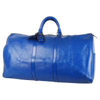 Louis Vuitton Keepall 55 aus Leder in Blau