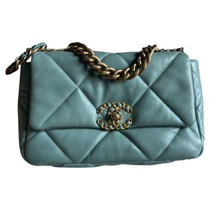 Chanel 19 Bag Leather in Turquoise