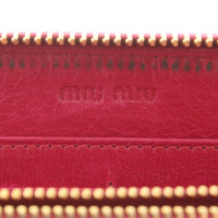 Miu Miu Leather wallet in fuchsia