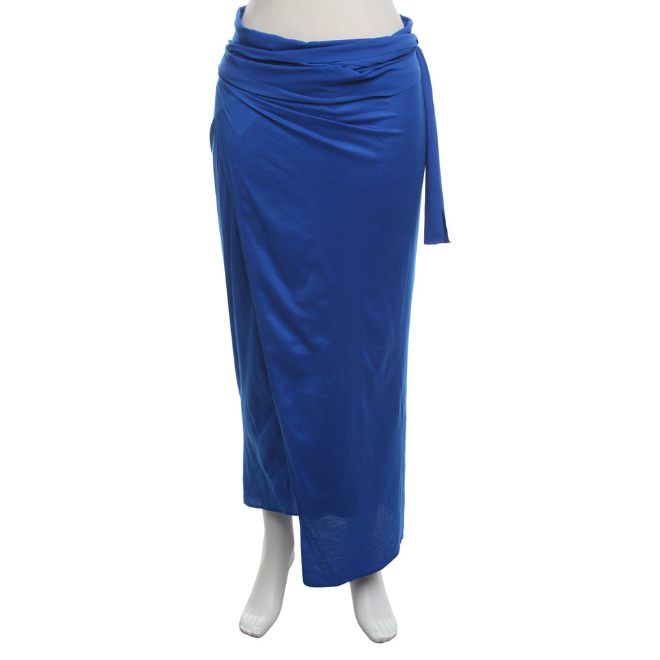 Eres Wrap skirt in blue