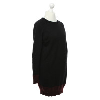 Closed Gebreide jurk in zwart / Bordeaux