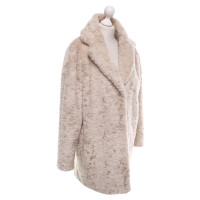 Bash Faux fur coat in beige