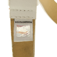Dolce & Gabbana Cintura in Pelle in Bianco