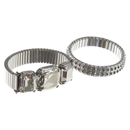 Isabel Marant Twee zilverkleurige armbanden