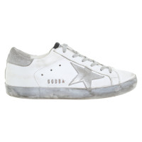 Golden Goose Sneakers in bianco / argento