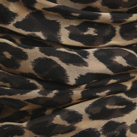 Juicy Couture Sciarpa di seta con stampa leopardo