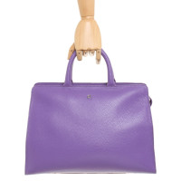 Aigner Handtas Leer in Violet