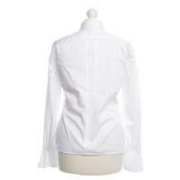 Hugo Boss camicetta di cotone in bianco