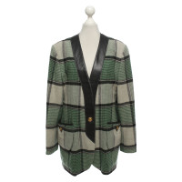 Hermès Jacke/Mantel aus Wolle in Grün