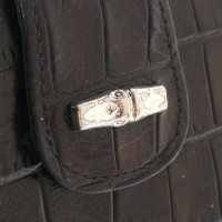 Longchamp Täschchen/Portemonnaie aus Leder in Schwarz