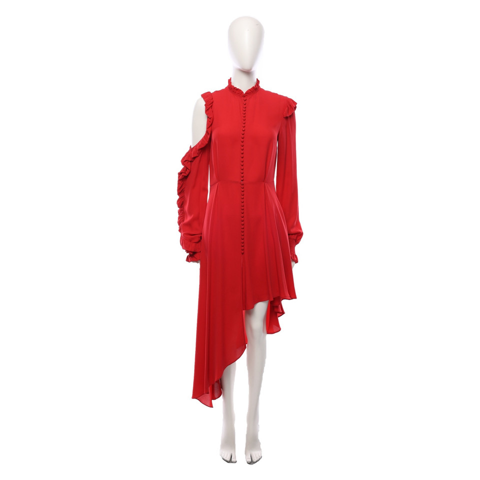 Magda Butrym Kleid aus Seide in Rot