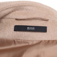Hugo Boss Cammello / lana / cappotto di angora