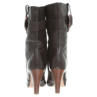 Chloé Olive brown boots with buckle