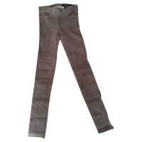 Oakwood Trousers Leather in Taupe