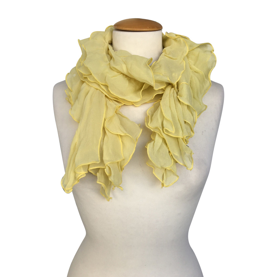 René Lezard silk scarf valance