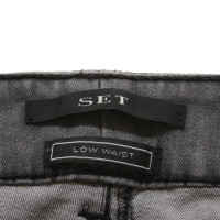 Set Jeans aus Baumwolle in Grau