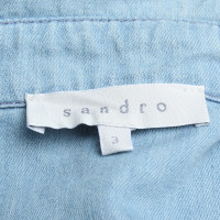 Sandro Dress made of denim / lace