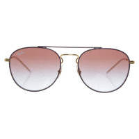 Ray Ban Aviator sunglasses in purple / gold