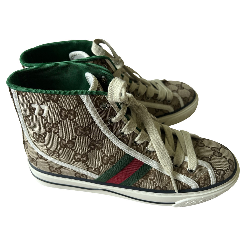 Gucci Sneaker in Tela in Beige