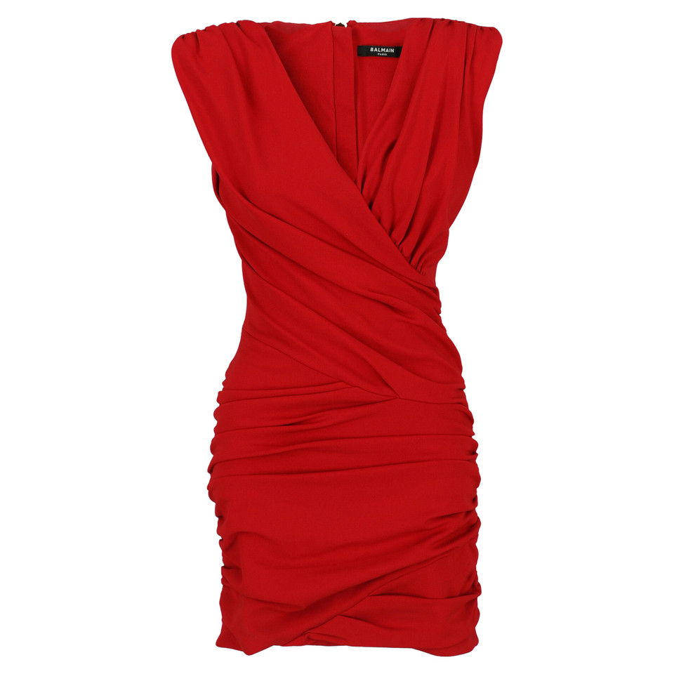 Balmain Vestito in Rosso