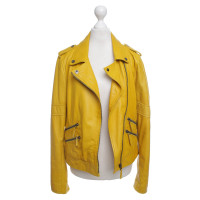 Oakwood Leather jacket in yellow