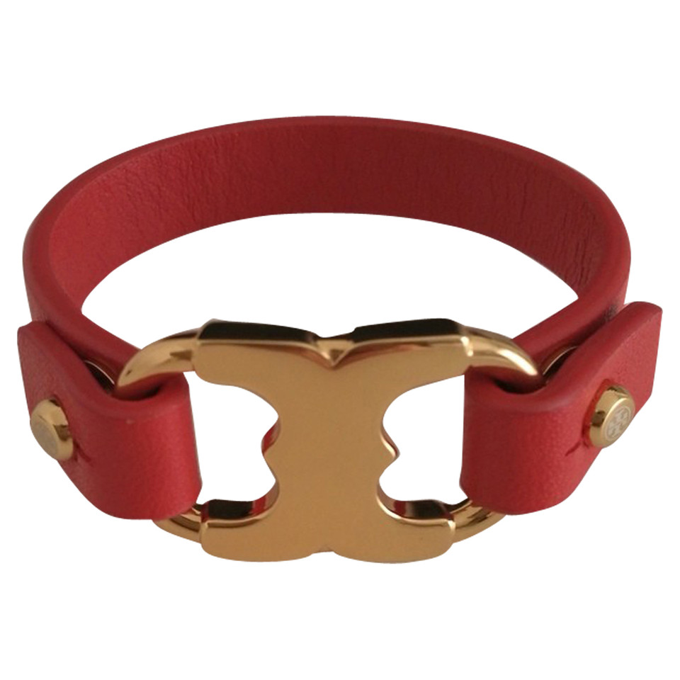Tory Burch Leren armband in rood