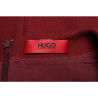 Hugo Boss Kleid aus Wolle in Bordeaux