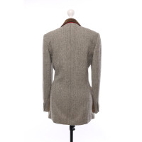 Etro Jacke/Mantel aus Wolle in Oliv