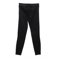 Massimo Dutti Trousers Leather in Black