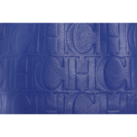 Carolina Herrera Shopper in Pelle in Blu