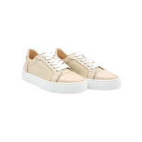 Christian Louboutin Sneakers Leer in Beige